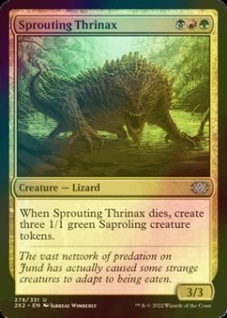 Photo1: [FOIL] Sprouting Thrinax 【ENG】 [2X2-Multi-U]