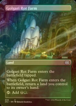 Photo1: [FOIL] Golgari Rot Farm (Borderless) 【ENG】 [2X2-Land-U]