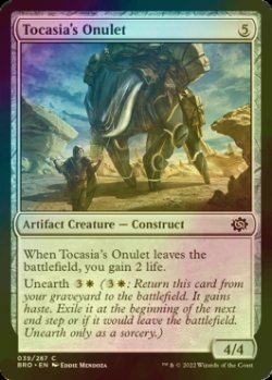 Photo1: [FOIL] Tocasia's Onulet 【ENG】 [BRO-Artifact-C]