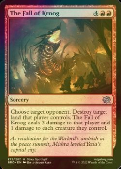 Photo1: [FOIL] The Fall of Kroog 【ENG】 [BRO-Red-U]