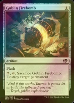 Photo1: [FOIL] Goblin Firebomb 【ENG】 [BRO-Artifact-C]