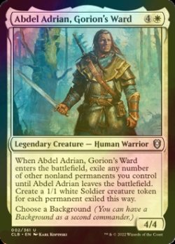 Photo1: [FOIL] Abdel Adrian, Gorion's Ward 【ENG】 [CLB-White-U]