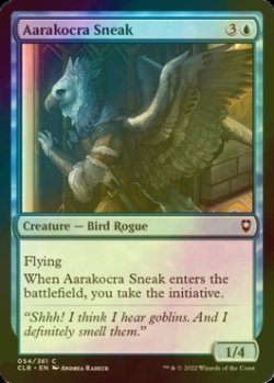 Photo1: [FOIL] Aarakocra Sneak 【ENG】 [CLB-Blue-C]