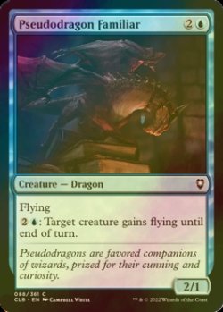 Photo1: [FOIL] Pseudodragon Familiar 【ENG】 [CLB-Blue-C]