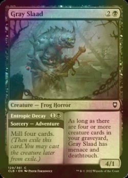 Photo1: [FOIL] Gray Slaad 【ENG】 [CLB-Black-C]