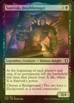 Photo1: [FOIL] Sarevok, Deathbringer 【ENG】 [CLB-Black-U]