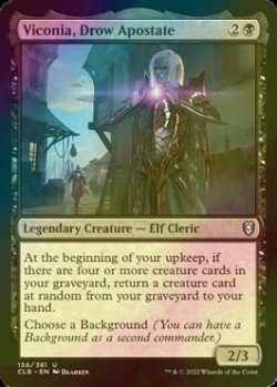 Photo1: [FOIL] Viconia, Drow Apostate 【ENG】 [CLB-Black-U]