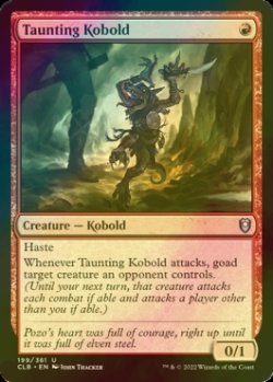 Photo1: [FOIL] Taunting Kobold 【ENG】 [CLB-Red-U]