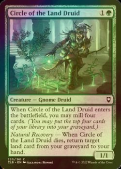 Photo1: [FOIL] Circle of the Land Druid 【ENG】 [CLB-Green-C]