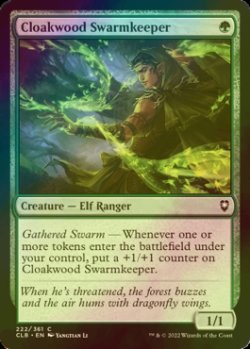 Photo1: [FOIL] Cloakwood Swarmkeeper 【ENG】 [CLB-Green-C]