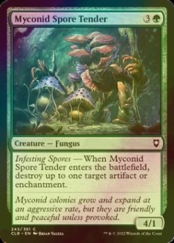 Photo1: [FOIL] Myconid Spore Tender 【ENG】 [CLB-Green-C]