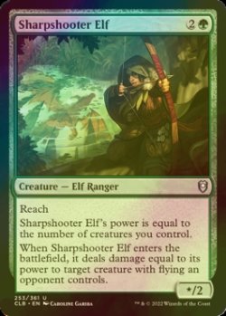 Photo1: [FOIL] Sharpshooter Elf 【ENG】 [CLB-Green-U]