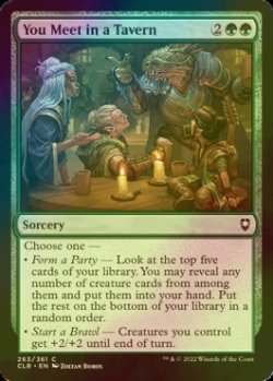 Photo1: [FOIL] You Meet in a Tavern 【ENG】 [CLB-Green-C]