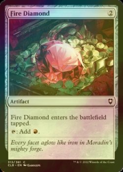 Photo1: [FOIL] Fire Diamond 【ENG】 [CLB-Artifact-C]