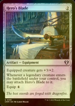 Photo1: [FOIL] Hero's Blade 【ENG】 [CMM-Artifact-U]