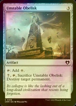 Photo1: [FOIL] Unstable Obelisk 【ENG】 [CMM-Artifact-C]