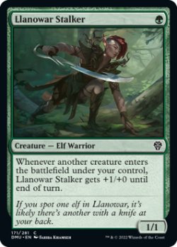 Photo1: Llanowar Stalker 【ENG】 [DMU-Green-C]