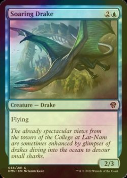 Photo1: [FOIL] Soaring Drake 【ENG】 [DMU-Blue-C]