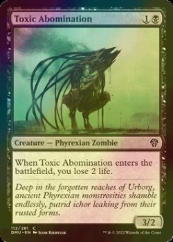 Photo1: [FOIL] Toxic Abomination 【ENG】 [DMU-Black-C]