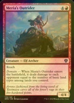 Photo1: [FOIL] Meria's Outrider 【ENG】 [DMU-Red-C]