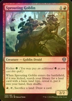 Photo1: [FOIL] Sprouting Goblin 【ENG】 [DMU-Red-U]