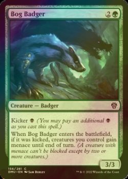 Photo1: [FOIL] Bog Badger 【ENG】 [DMU-Green-C]