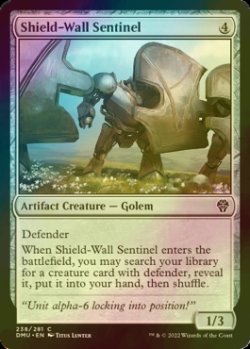 Photo1: [FOIL] Shield-Wall Sentinel 【ENG】 [DMU-Artifact-C]