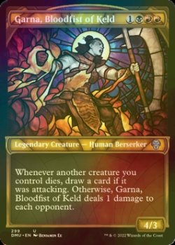 Photo1: [FOIL] Garna, Bloodfist of Keld (Showcase) 【ENG】 [DMU-Multi-U]