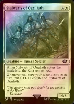 Photo1: [FOIL] Stalwarts of Osgiliath 【ENG】 [LTR-White-C]