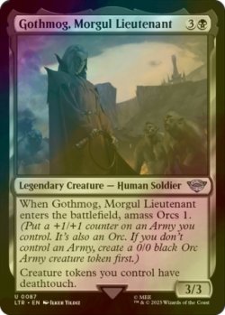 Photo1: [FOIL] Gothmog, Morgul Lieutenant 【ENG】 [LTR-Black-U]