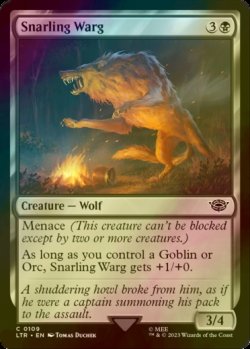 Photo1: [FOIL] Snarling Warg 【ENG】 [LTR-Black-C]