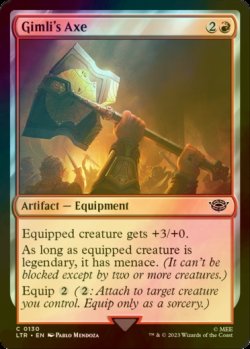 Photo1: [FOIL] Gimli's Axe 【ENG】 [LTR-Red-C]