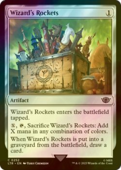 Photo1: [FOIL] Wizard's Rockets 【ENG】 [LTR-Artifact-C]