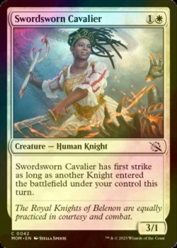 Photo1: [FOIL] Swordsworn Cavalier 【ENG】 [MOM-White-C]