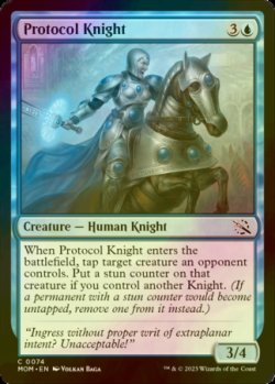 Photo1: [FOIL] Protocol Knight 【ENG】 [MOM-Blue-C]