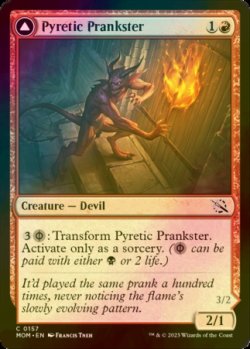 Photo1: [FOIL] Pyretic Prankster 【ENG】 [MOM-Red-C]