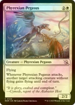 Photo1: [FOIL] Phyrexian Pegasus 【ENG】 [MOM-White-C]