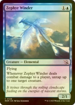 Photo1: [FOIL] Zephyr Winder 【ENG】 [MOM-Blue-C]