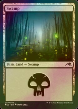 Photo1: [FOIL] Swamp No.287 【ENG】 [NEO-Land-C]