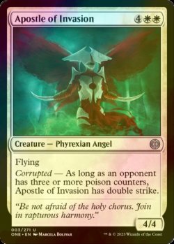 Photo1: [FOIL] Apostle of Invasion 【ENG】 [ONE-White-U]