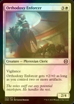 Photo1: [FOIL] Orthodoxy Enforcer 【ENG】 [ONE-White-C]