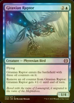 Photo1: [FOIL] Gitaxian Raptor 【ENG】 [ONE-Blue-C]