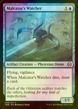 Photo1: [FOIL] Malcator's Watcher 【ENG】 [ONE-Blue-C]