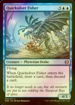 Photo1: [FOIL] Quicksilver Fisher 【ENG】 [ONE-Blue-C]