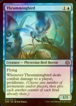 Photo1: [FOIL] Thrummingbird 【ENG】 [ONE-Blue-U]