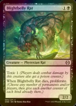 Photo1: [FOIL] Blightbelly Rat 【ENG】 [ONE-Black-C]