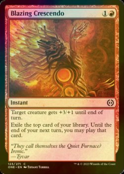 Photo1: [FOIL] Blazing Crescendo 【ENG】 [ONE-Red-C]