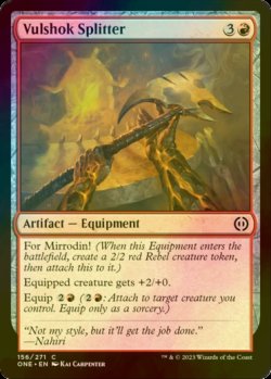 Photo1: [FOIL] Vulshok Splitter 【ENG】 [ONE-Red-C]