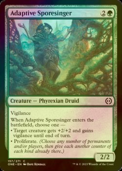 Photo1: [FOIL] Adaptive Sporesinger 【ENG】 [ONE-Green-C]