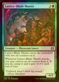 Photo1: [FOIL] Lattice-Blade Mantis 【ENG】 [ONE-Green-C]